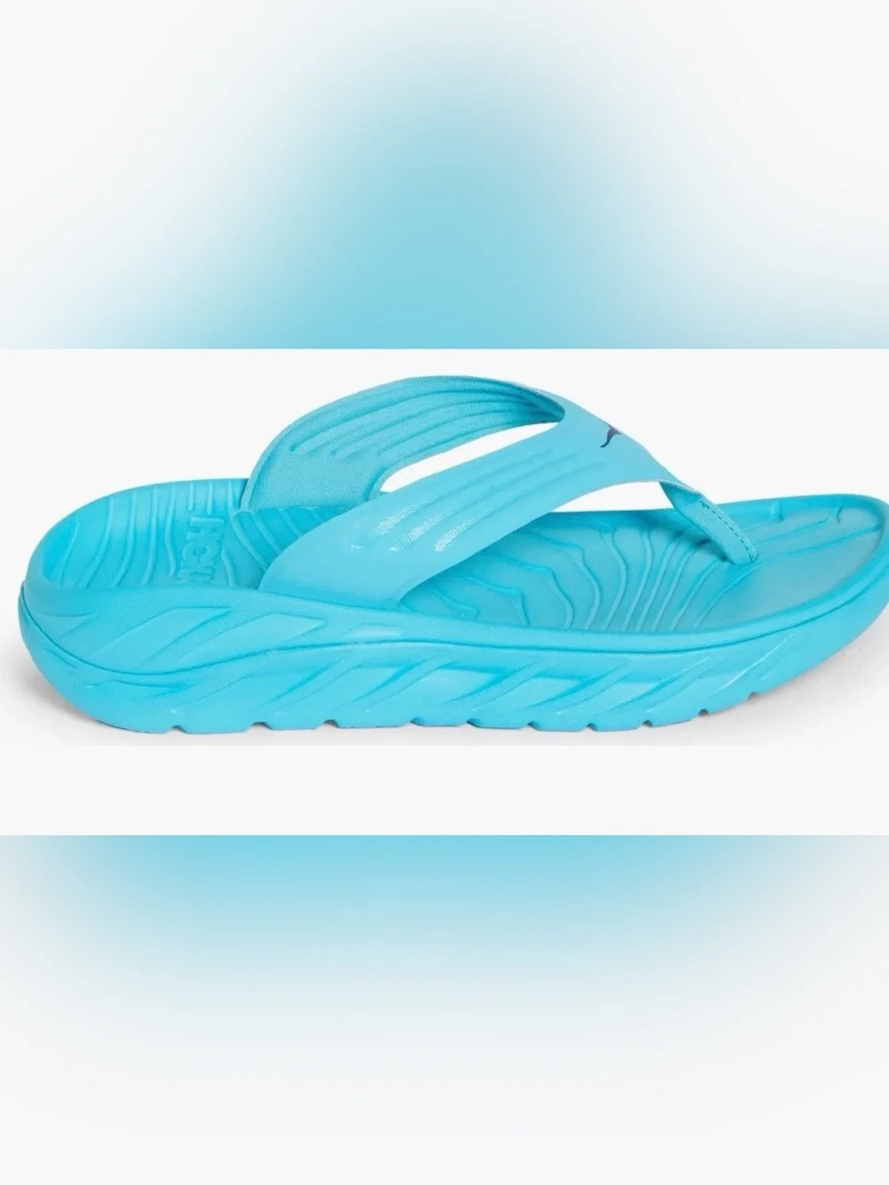 Hoka One One Ora Recovery Scuba Blue Mens Flip Flops!!(11)